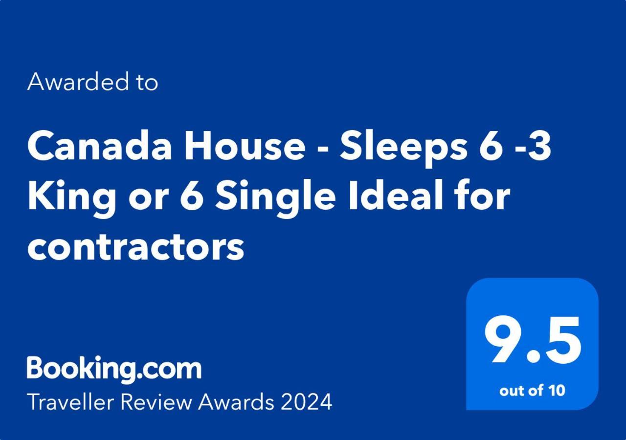 Canada House - Sleeps 6 -3 King Or 6 Single Ideal For Contractors وارينغتون المظهر الخارجي الصورة